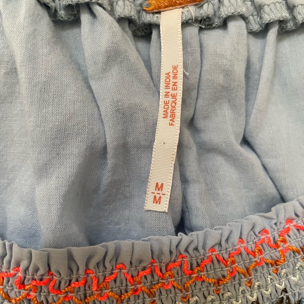 Free people sunbeam blue flowy dress - Picture 7 of 11